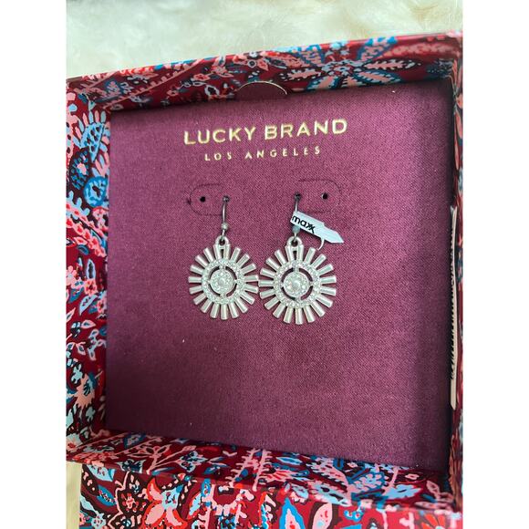 Lucky Brand Dangly Metal Statement Earrings - Picture 2 of 3